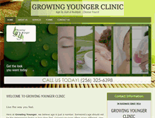 Tablet Screenshot of growingyoungerclinic.com